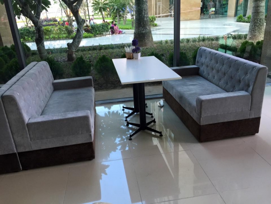 Bộ sofa cafe có tay